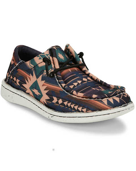 Image #1 - Justin Women's Hazer Brushpopper Casual Shoes - Moc Toe , Multi, hi-res