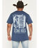 Image #1 - Ariat X Sendero Men's Second Rodeo Short Sleeve Graphic T-Shirt, Blue, hi-res