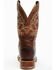 Image #5 - Justin Men's Bent Rail Bender Performance Western Boots - Broad Square Toe , Chocolate, hi-res