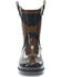Image #4 - Western Chef Boys' Western Cowboy Rain Boots - Round Toe, Brown, hi-res