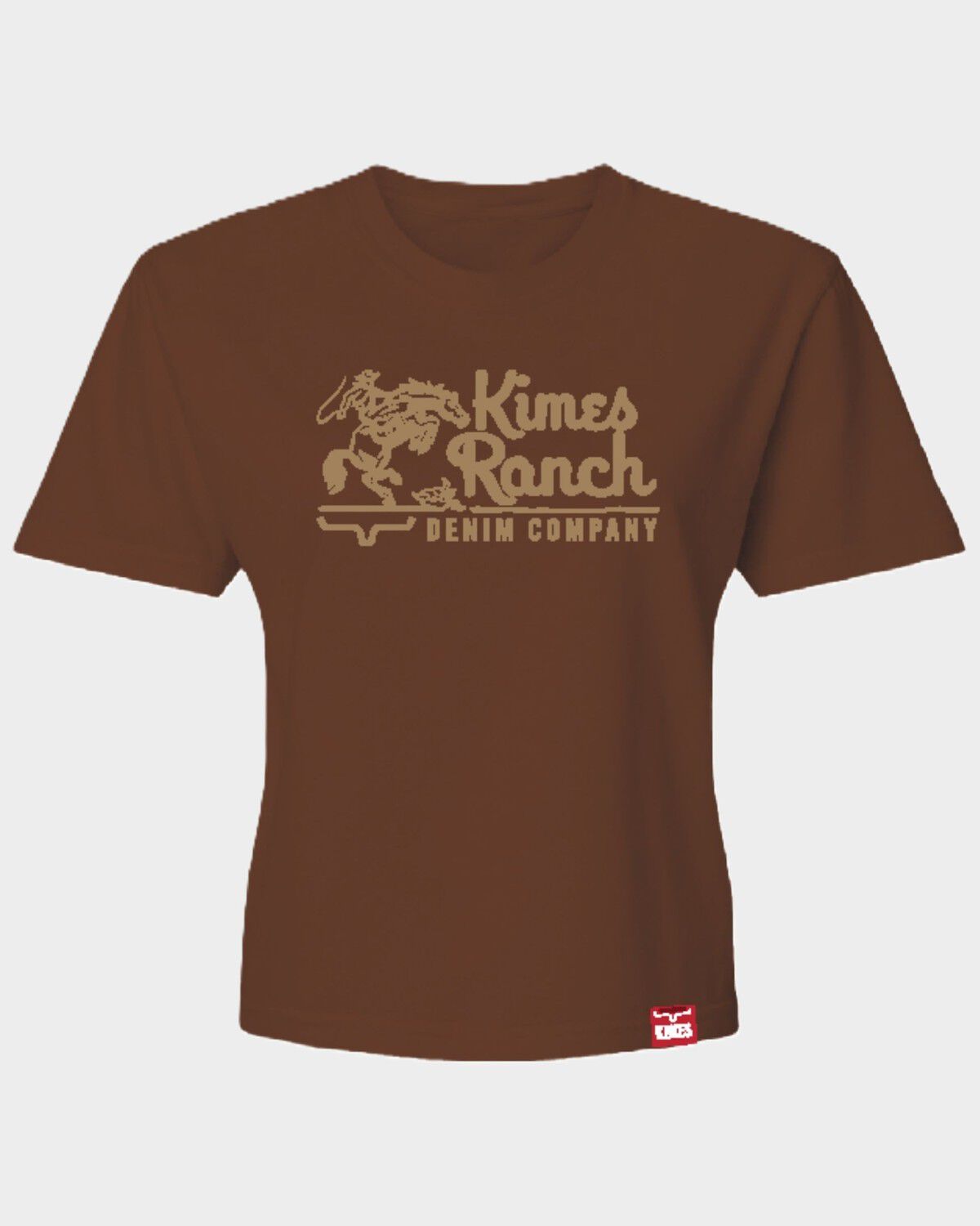 Kimes Ranch Women's Logo Horse Short Sleeve Graphic T-Shirt, Brown, hi-res