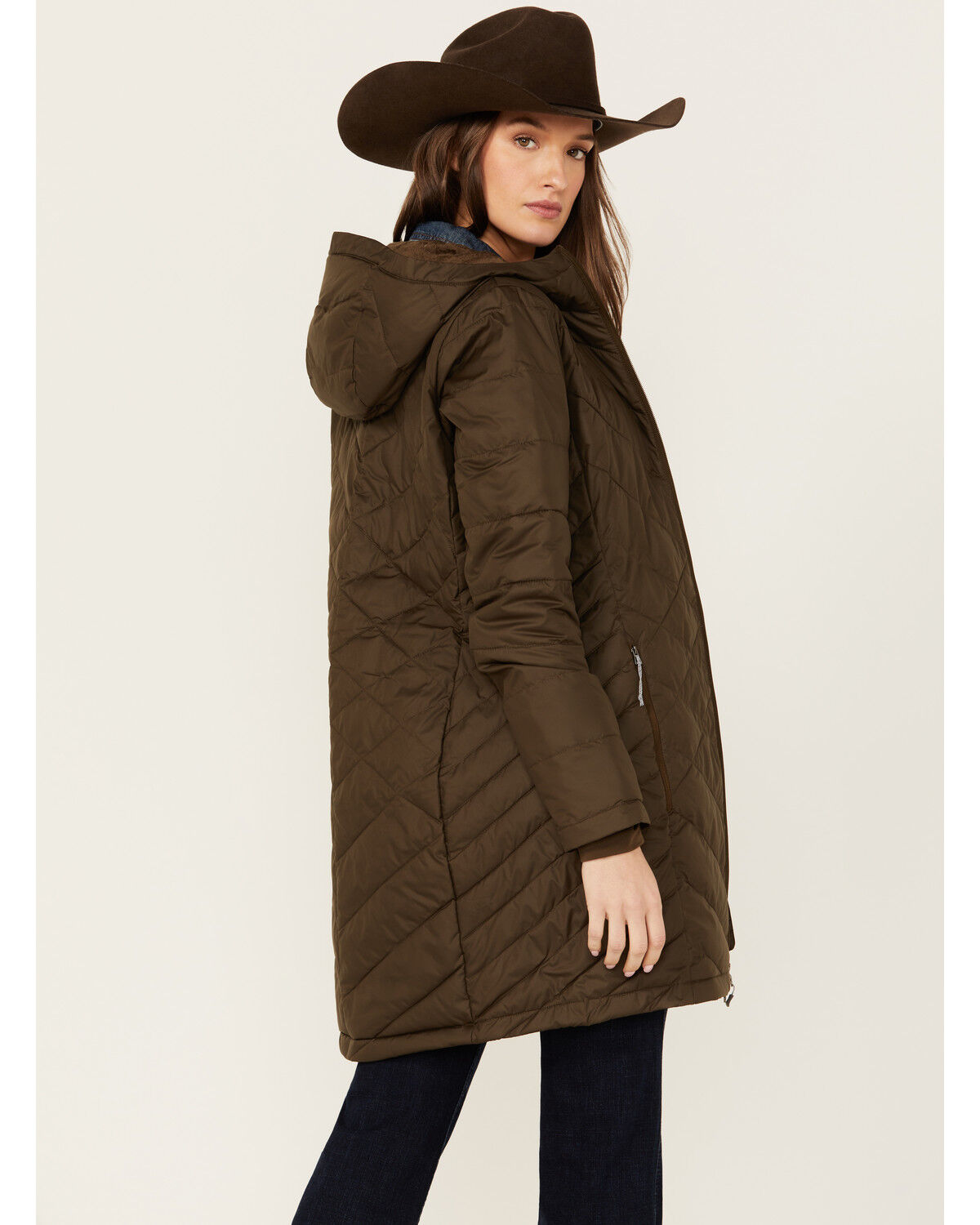Image #4 - Columbia Women's Heavenly™ Long Hooded Jacket, Olive, hi-res