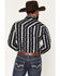 Image #4 - Rock & Roll Denim Men's Southwestern Striped Long Sleeve Snap Stretch Western Shirt, Black, hi-res