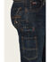 Image #2 - Lapco Men's FR Medium Wash Tapered Leg Utility Work Jeans, Dark Blue, hi-res