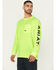 Image #4 - Ariat Men's Lime Rebar Heat Fighter Long Sleeve Work Pocket T-Shirt, Bright Green, hi-res