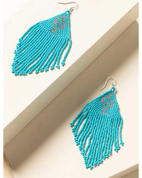 Image #1 - Idyllwind Women's Beaded You To It Turquoise Earrings, Turquoise, hi-res