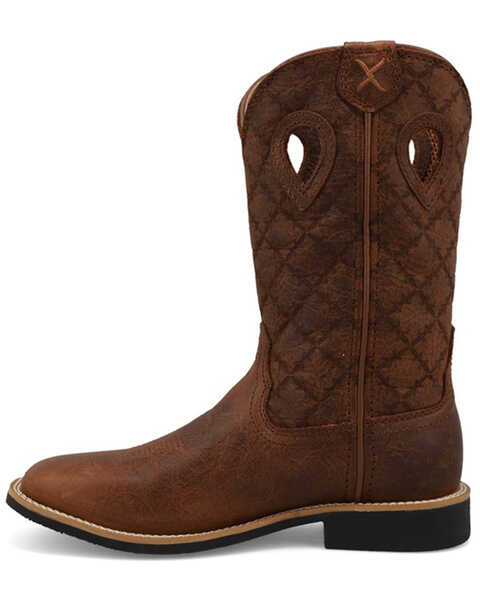 Image #3 - Twisted X Boys' Top Hand Western Boots - Broad Square Toe, Brown, hi-res
