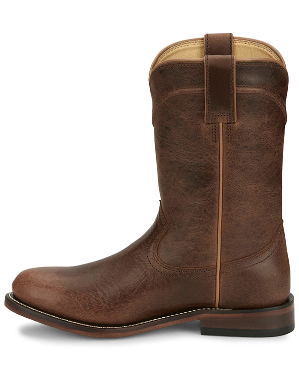 Image #3 - Justin Women's Holland Western Boots - Round Toe, Tan, hi-res