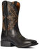 Ariat Men's Qualifier Night Sky Western Performance Boots - Broad Square Toe, Black, hi-res