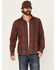 Image #1 - Brothers and Sons Men's Bronson Plaid Print Long Sleeve Button-Down Flannel Shirt, Wine, hi-res