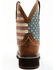 Image #5 - Shyanne Women's Glory Stars & Stripes Shaft Leather Western Boots - Wide Round Toe, Brown, hi-res