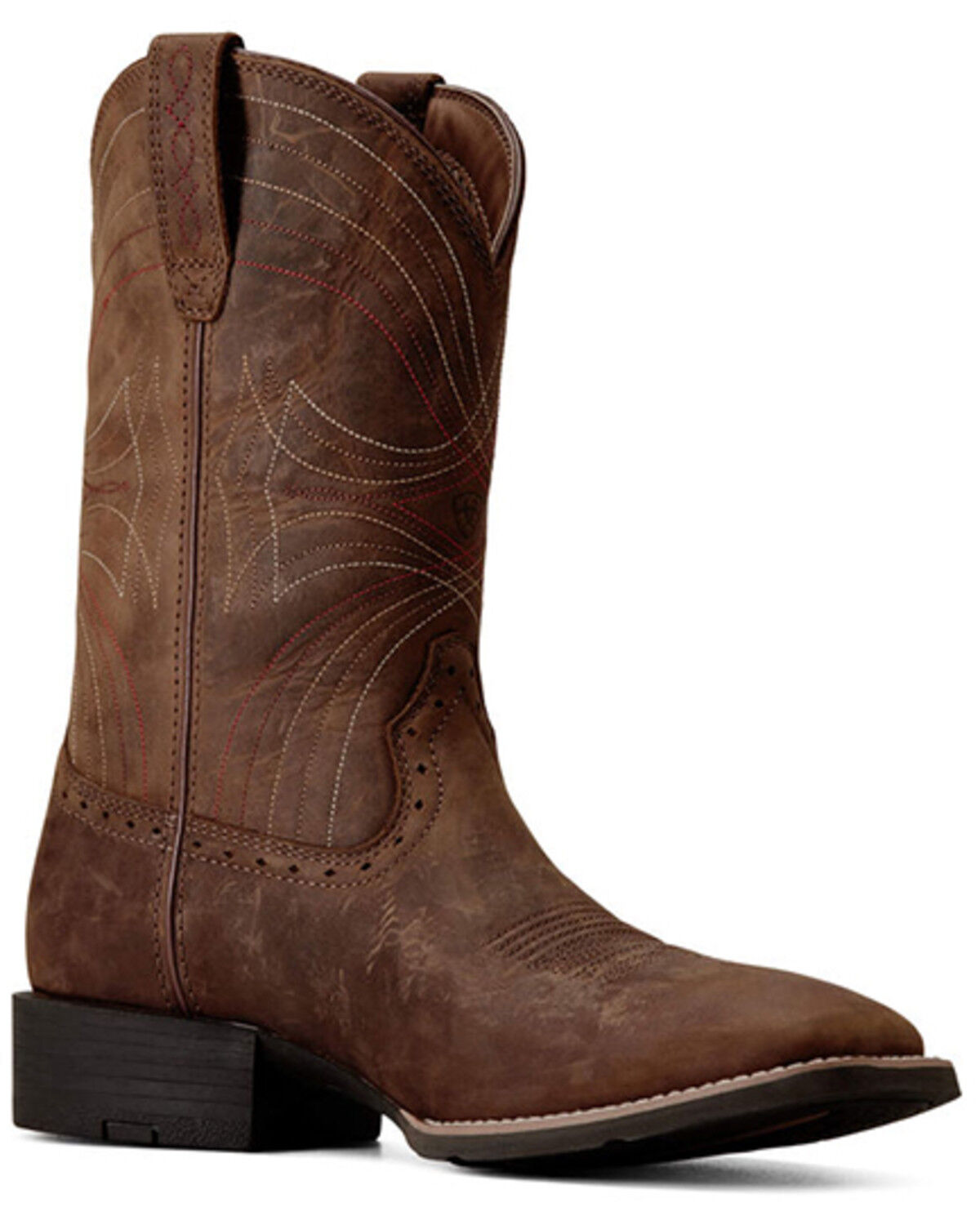Image #2 - Ariat Men's Sport Western Performance Boots - Broad Square Toe, Brown, hi-res