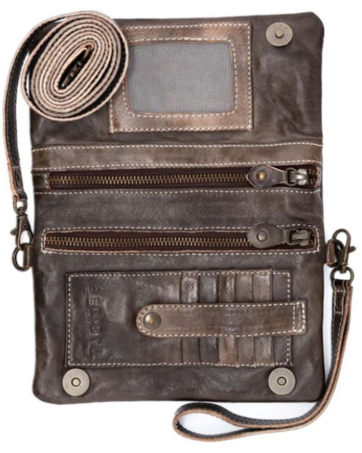 Image #4 - Bed Stu Women's Cadence Wristlet Crossbody Bag, Taupe, hi-res