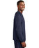 Sport-Tek Men's V-Neck Raglan Wind Work Shirt Jacket , Navy, hi-res