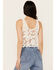 Image #4 - New In Women's Floral Lace Sleeveless Tank , White, hi-res