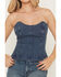 Image #5 - Cleo + Wolf Women's Medium Wash Cleo Strapless Denim Corset, Medium Wash, hi-res