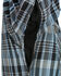 Image #4 - Milwaukee Performance Men's Aramid Reinforced Flannel Biker Shirt, Black/blue, hi-res