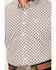 Cinch Men's Medallion Print Short Sleeve Button Down Western Shirt, White, hi-res