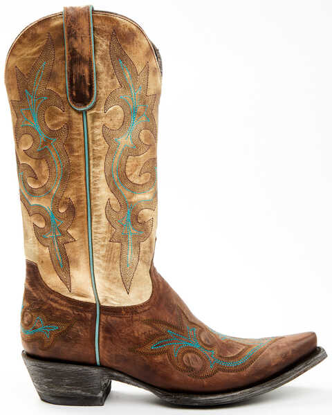 Image #2 - Old Gringo Women's Diego Heavy Western Boots - Snip Toe, Gold, hi-res