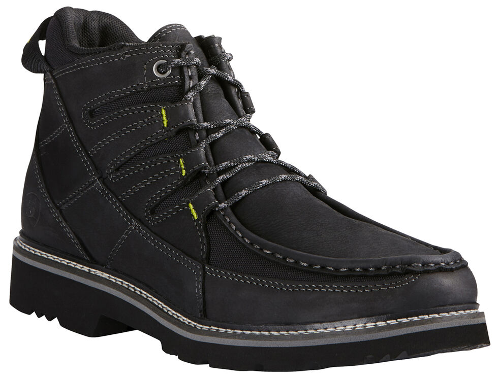 Ariat Men's Exhibitor Casual Boots - Moc Toe, Black, hi-res