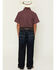 Image #3 - Ariat Boys' B4 Dark Wash Relaxed Bootcut Stretch Denim Jeans, Dark Wash, hi-res