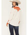 Image #4 - Panhandle Slim Women's Floral Embroidery Long Sleeve Snap Western Shirt, Beige, hi-res