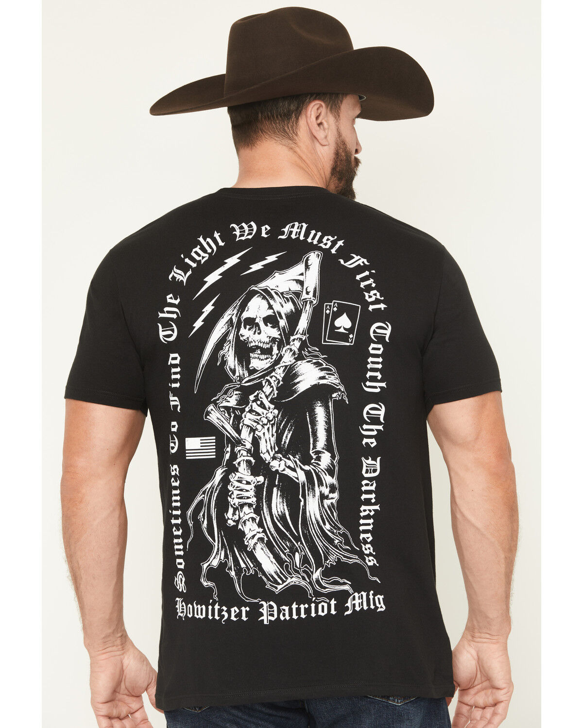 Image #1 - Howitzer Men's Find The Light Short Sleeve Graphic T-Shirt, Black, hi-res