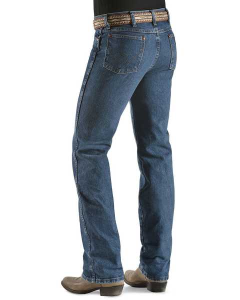 Image #1 - Wrangler Men's 936 Cowboy Cut Slim Fit Prewashed Jeans, Stonewash, hi-res