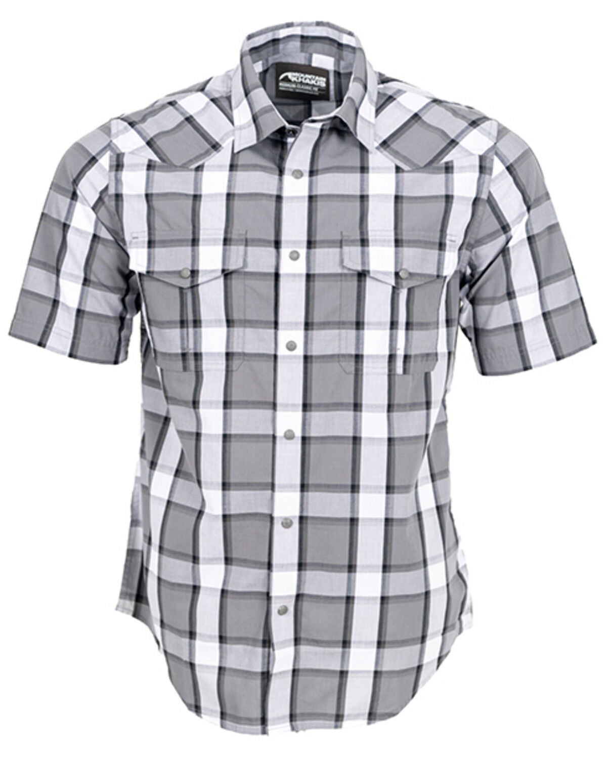 Image #1 - Mountain Khakis Men's Rodeo Short Sleeve Woven Shirt, Grey, hi-res