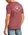 Image #2 - Ariat Men's USA Registered Short Sleeve Graphic T-Shirt, Burgundy, hi-res