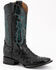 Ferrini Men's Full-Quill Ostrich Embroidered Western Boots - Broad Square Toe, Black, hi-res