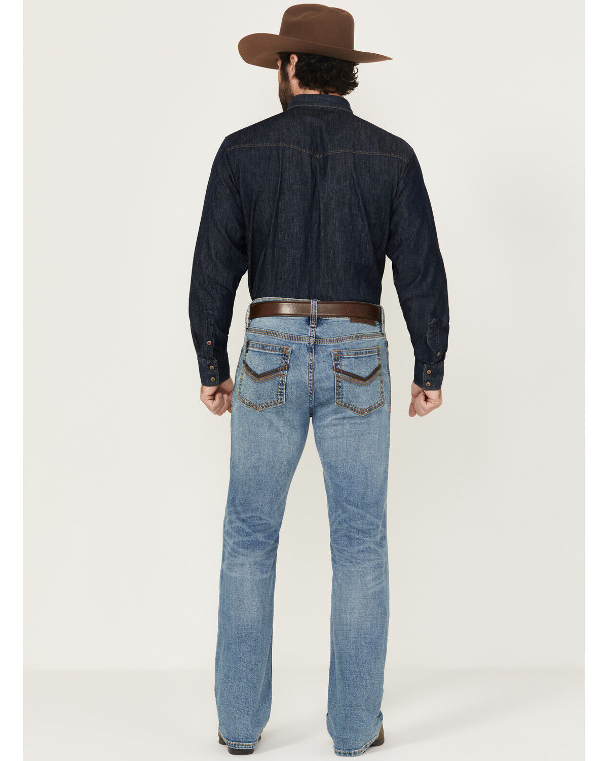 Image #3 - Cody James Men's Highland Wash Wyatt Slim Bootcut Stretch Denim Jeans, Light Wash, hi-res