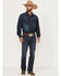 Image #1 - Cinch Men's Ian Dark Wash Slim Boot Denim Jeans, Indigo, hi-res