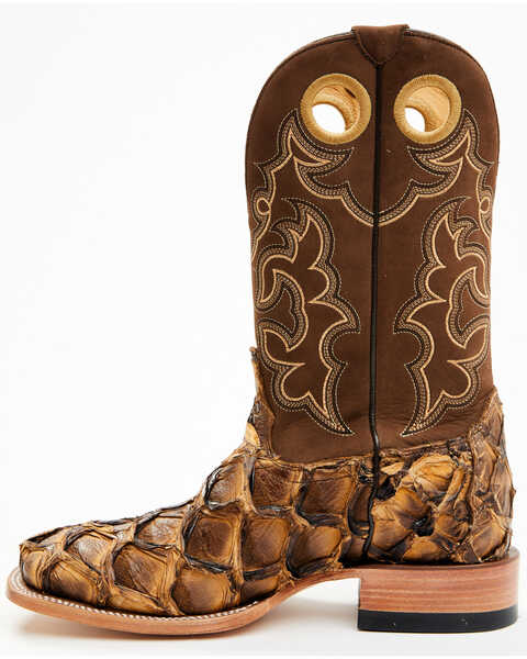 Image #3 - Cody James Men's Exotic Pirarucu Western Boots - Broad Square Toe , Beige/khaki, hi-res