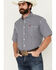 Image #1 - Cinch Men's Boot Barn Exclusive Medallion Print Short Sleeve Button-Down Western Shirt, White, hi-res
