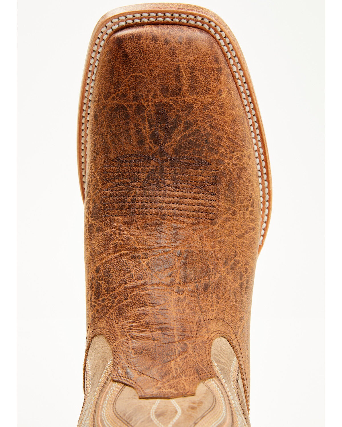 Image #6 - Cody James Cush Core&reg; Men's Rover Elephant Print Western Boots - Broad Square Toe, Cognac, hi-res