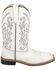 Image #2 - Smoky Mountain Women's Georgia Western Boots - Broad Square Toe, White, hi-res