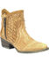 Circle G Women's Cutout Booties - Round Toe, Tan, hi-res