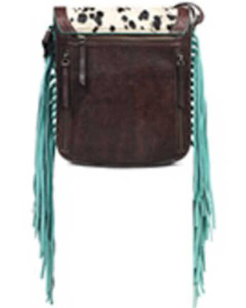 Image #2 - Ariat Women's Calf Hair Concealed Carry Tote Bag, Brown, hi-res