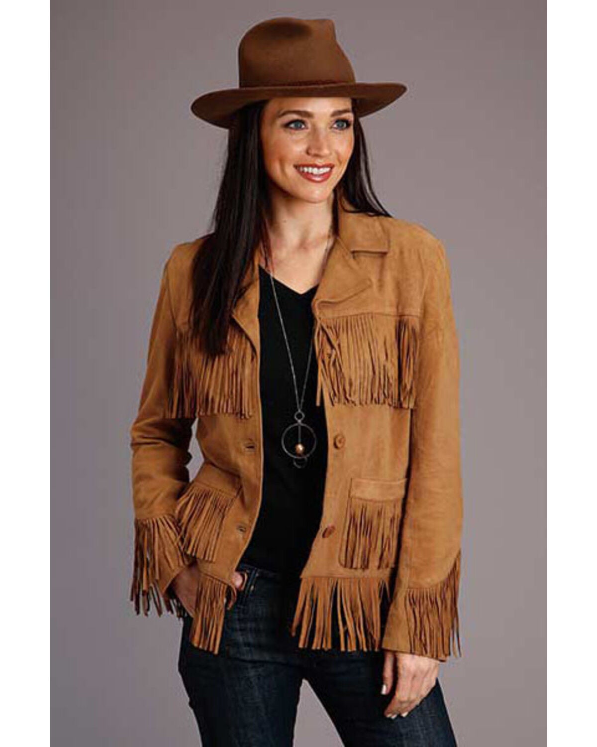 fringe jacket womens