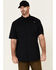 Image #1 - Ariat Men's Black Tek Solid Button Short Sleeve Western Shirt , Black, hi-res