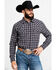 Image #1 - Cody James Men's Flying Squirrel Plaid Long Sleeve Western Flannel Shirt - Big , , hi-res