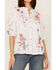 Johnny Was Women's Embroidered Lisbon Short Sleeve Button Down Blouse, White, hi-res