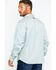 Hawx Men's Twill Pearl Snap Long Sleeve Western Work Shirt - Tall , Grey, hi-res