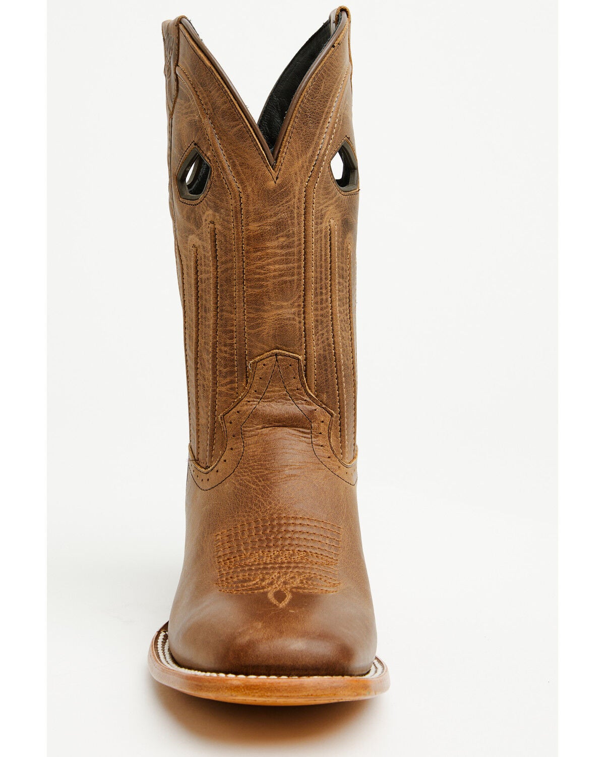 Image #4 - Phantom Rider Men's Roper Western Boots - Broad Square Toe, Caramel, hi-res