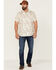 Image #2 - North River Men's Floral Print Short Sleeve Button Down Western Shirt, White, hi-res