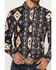 Image #3 - RANK 45&reg; Men's Ocean Tide Trail Southwestern Striped Long Sleeve Button-Down Stretch Western Shirt, Navy, hi-res
