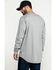 Image #2 - Hawx Men's FR Pocket Long Sleeve Work T-Shirt , Silver, hi-res