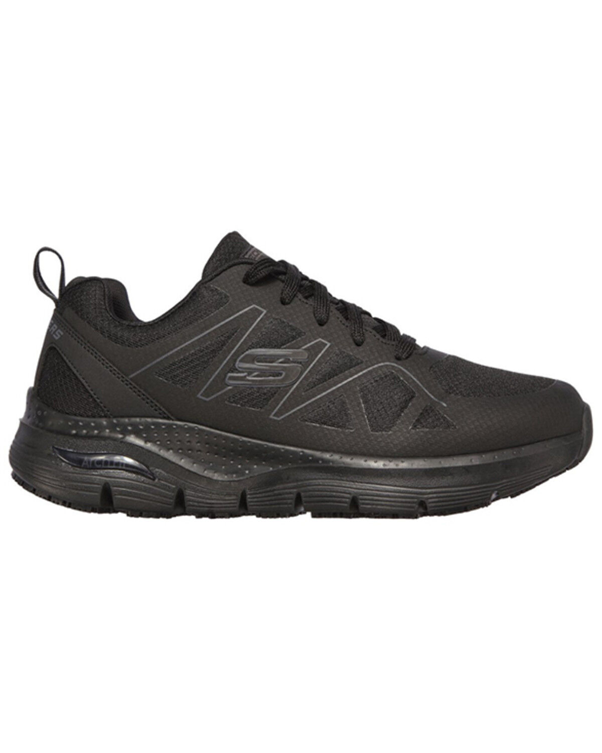 Image #1 - Skechers Men's Arch Fit Axtell Work Shoes - Round Toe, Black, hi-res