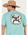 Image #4 - Hooey Men's Zenith Short Sleeve Graphic T-Shirt, Turquoise, hi-res